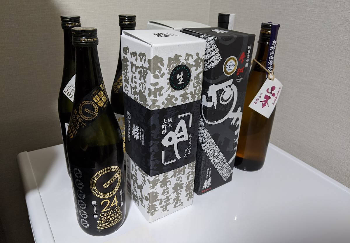 冷蔵庫にあった日本酒を日本酒用冷蔵庫に移動
